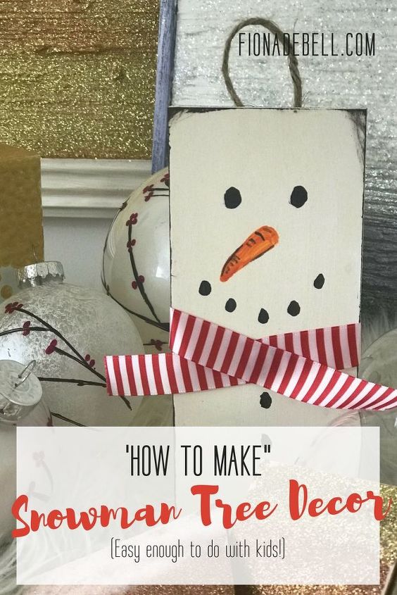 super simple snowman tree decor make this with friends