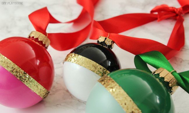 make these knockoff kate spade ornaments for your christmas tree