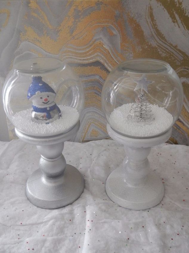 dollar store quick and easy snow globes