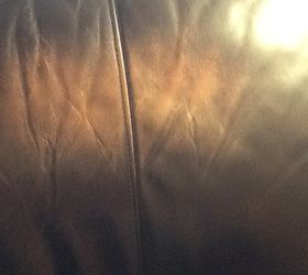 light spot in very dark leather couch what can i do