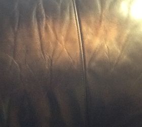 light spot in very dark leather couch what can i do