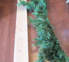 how to decorate a narrow stone mantel for christmas in 5 minutes
