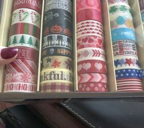 the easiest cardboard christmas tree ever, A year of Washi