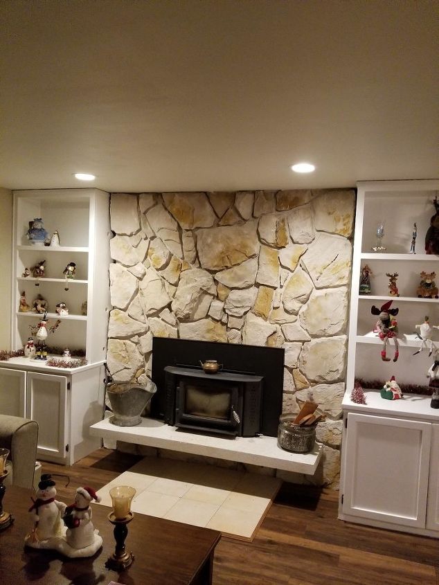 q i would like to update our stone fireplace can y uou give me any ideas