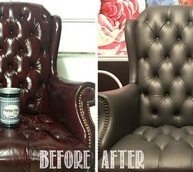 giving old world leather a farmhouse makeover