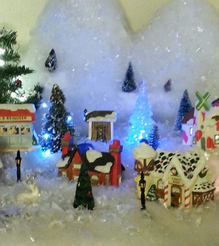 christmas village greenery from your garden