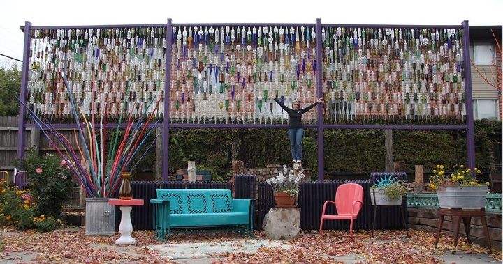 q i want to make a bottle wall outside