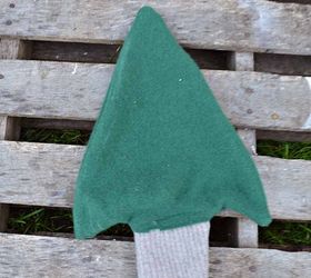 cute upcycled sweater christmas tree pillow