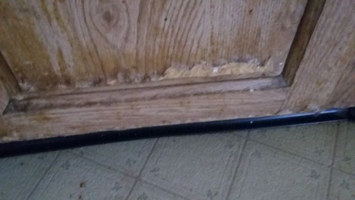 q refinish pressed wood cabinets