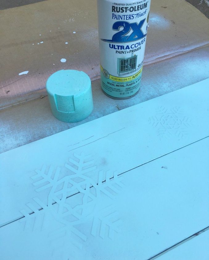 cartel de copos de nieve de cedro rstico