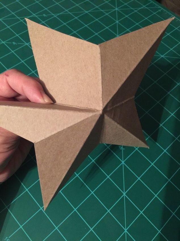 owl and stars made from cardboard