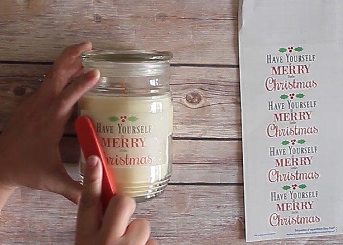 diy personalized candle gift idea
