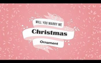 Christmas Ornament Wedding - Will You Marry Me - Wedding Ring