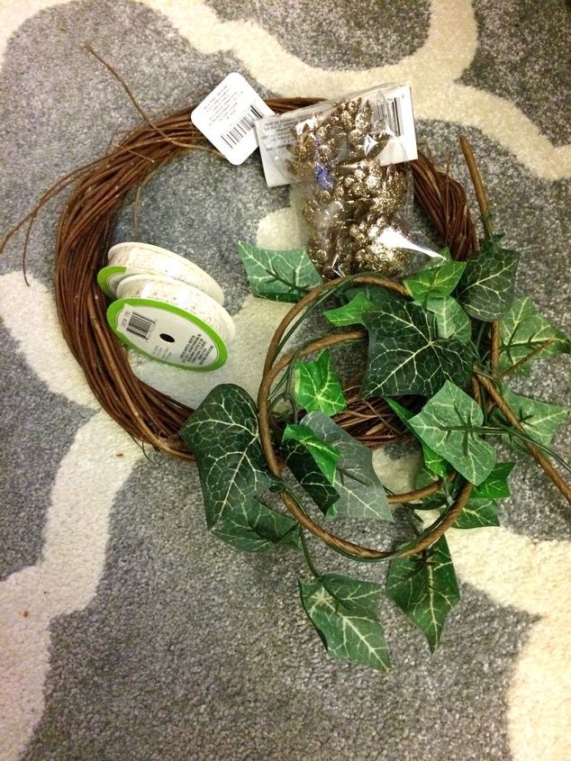 lace and ivy boho christmas wreath