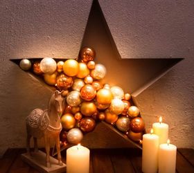 easy bauble and light filled star