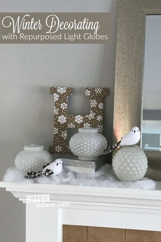 s make your home a winter wonderland with these stunning ideas, Upcycled Wintery Garden Globes