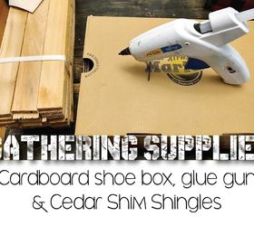 cardboard shoe box becomes a high end playstation storage box