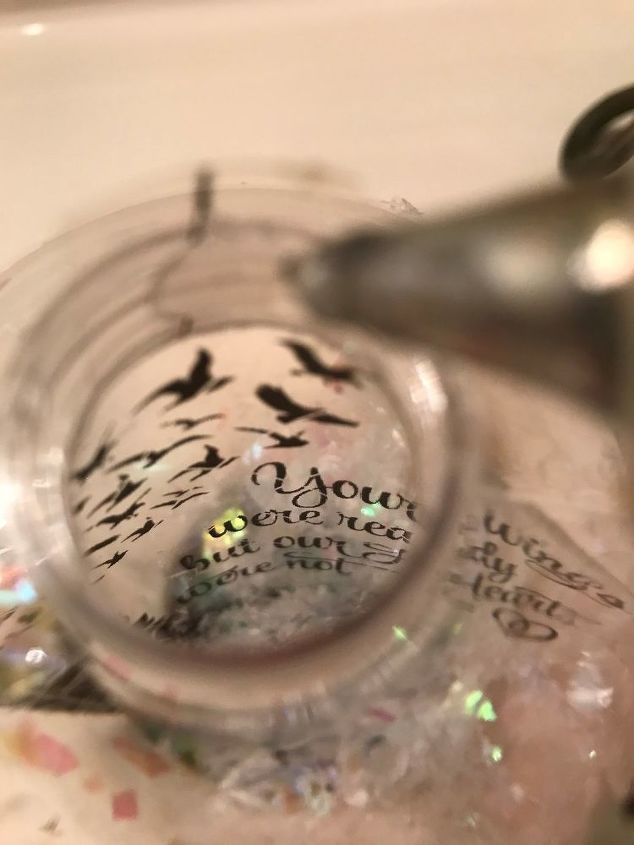 memorial floating christmas ornament