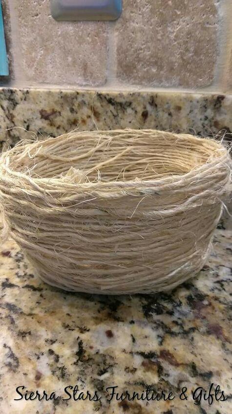 take twine and make an adorable catch all bowl