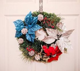 how to easily make a beautiful patriotic christmas wreath