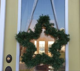 a simple holiday porch