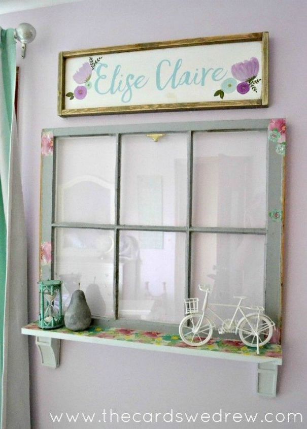 30 wonderful ways you can upcycle old windows, Transform it into a colorful shelf