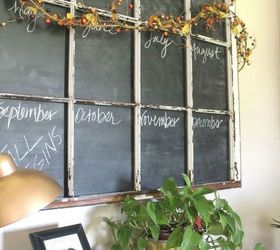 30 wonderful ways you can upcycle old windows, Paint it into a yearly calendar
