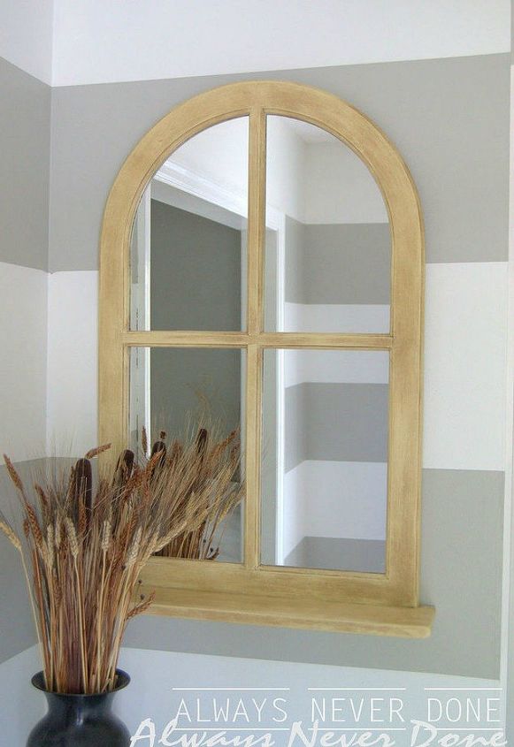 30 wonderful ways you can upcycle old windows, Or turn it into a creamy antiqued mirror