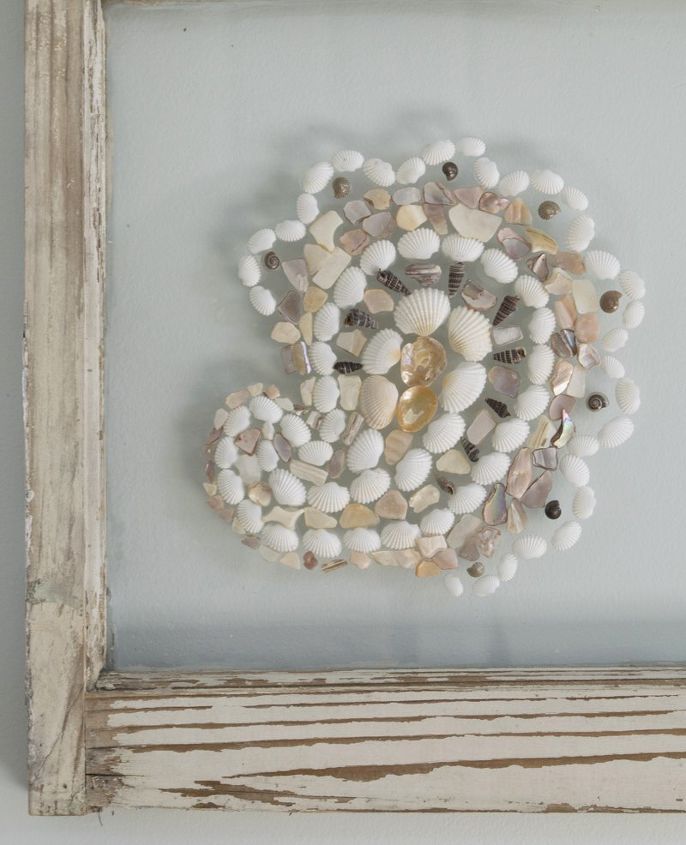 30 wonderful ways you can upcycle old windows, Or glue on some shells for a beachy feel