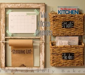 s keep you clutter off the countertops with these clever ideas, Make a convenient wall kitchen organizer