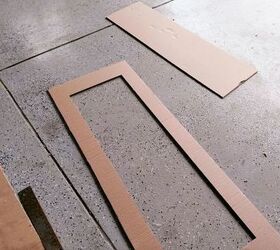 cardboard box to mirror frame