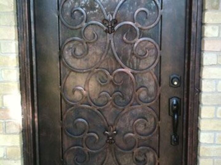q how do i paint iron front door