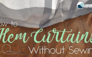 Cómo hacer un dobladillo en las cortinas sin coser