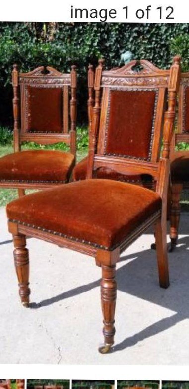 q antique chairs with coil springs
