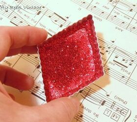 vintage cookie cutter sheet music christmas ornaments