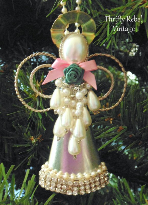 repurposed baking cone angel christmas ornaments