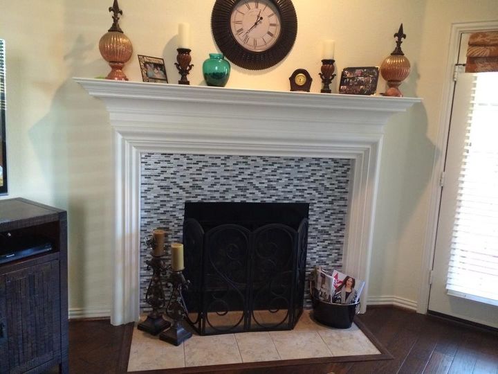 living room fireplace redo, The finished product