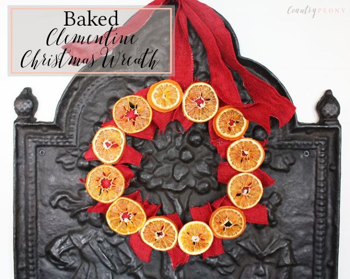 dried clementine christmas wreath