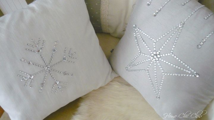 s 15 cute pillows you can make for your sister, Add Some Beautiful Bling For Christmas