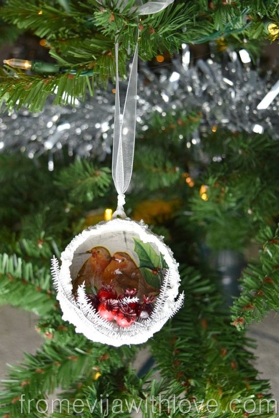 crie uma linda decorao de natal com mod podge e guardanapos