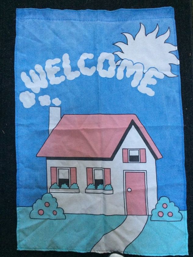 q has anyone out there painted a faded garden flag