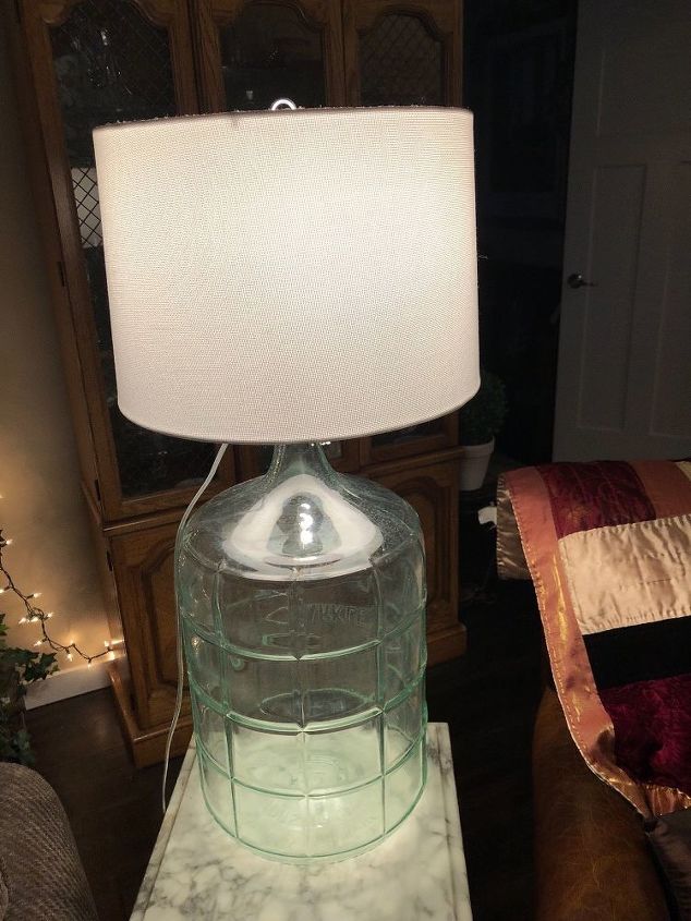 lampara de botella de agua