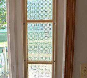 31 ways to get privacy inside and outside your home, Stencil a frosted pattern onto the glass