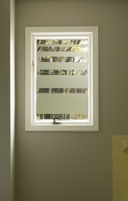 31 ways to get privacy inside and outside your home, Cover the glass with contact paper