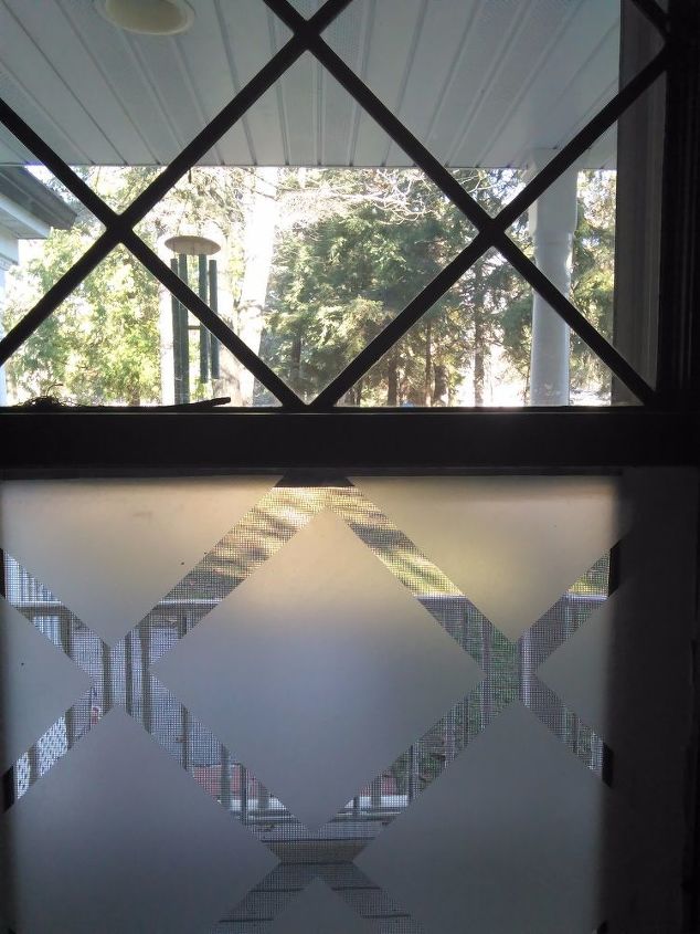 31 ways to get privacy inside and outside your home, Cut shapes onto the glass