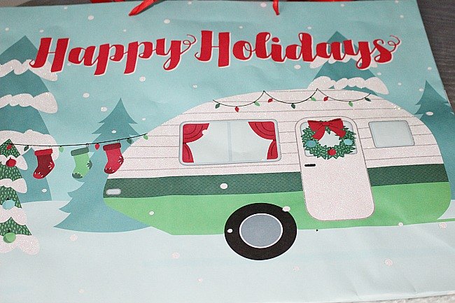 cartel de madera de paleta de la tienda de dlar para el campista de navidad