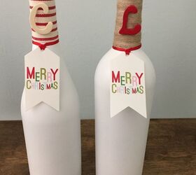 easy wine bottle christmas craft