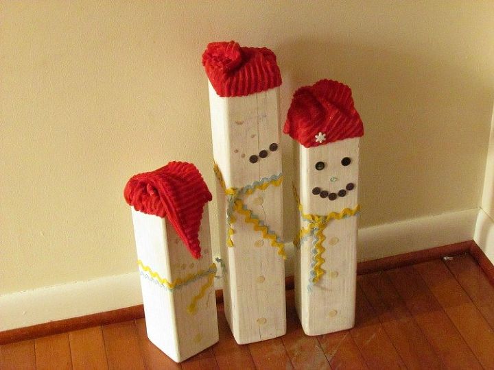 blocos de boneco de neve diy