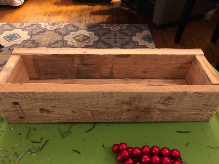 rustic christmas table centerpiece, Rustic handmade box