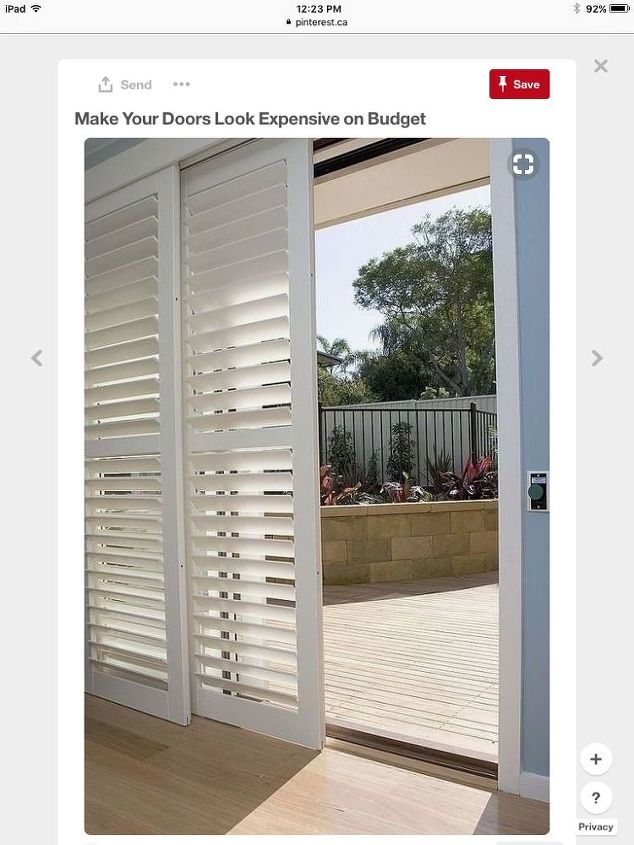 q where did you get the plantation shutters for the patio door